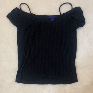 Off the sholder crop top